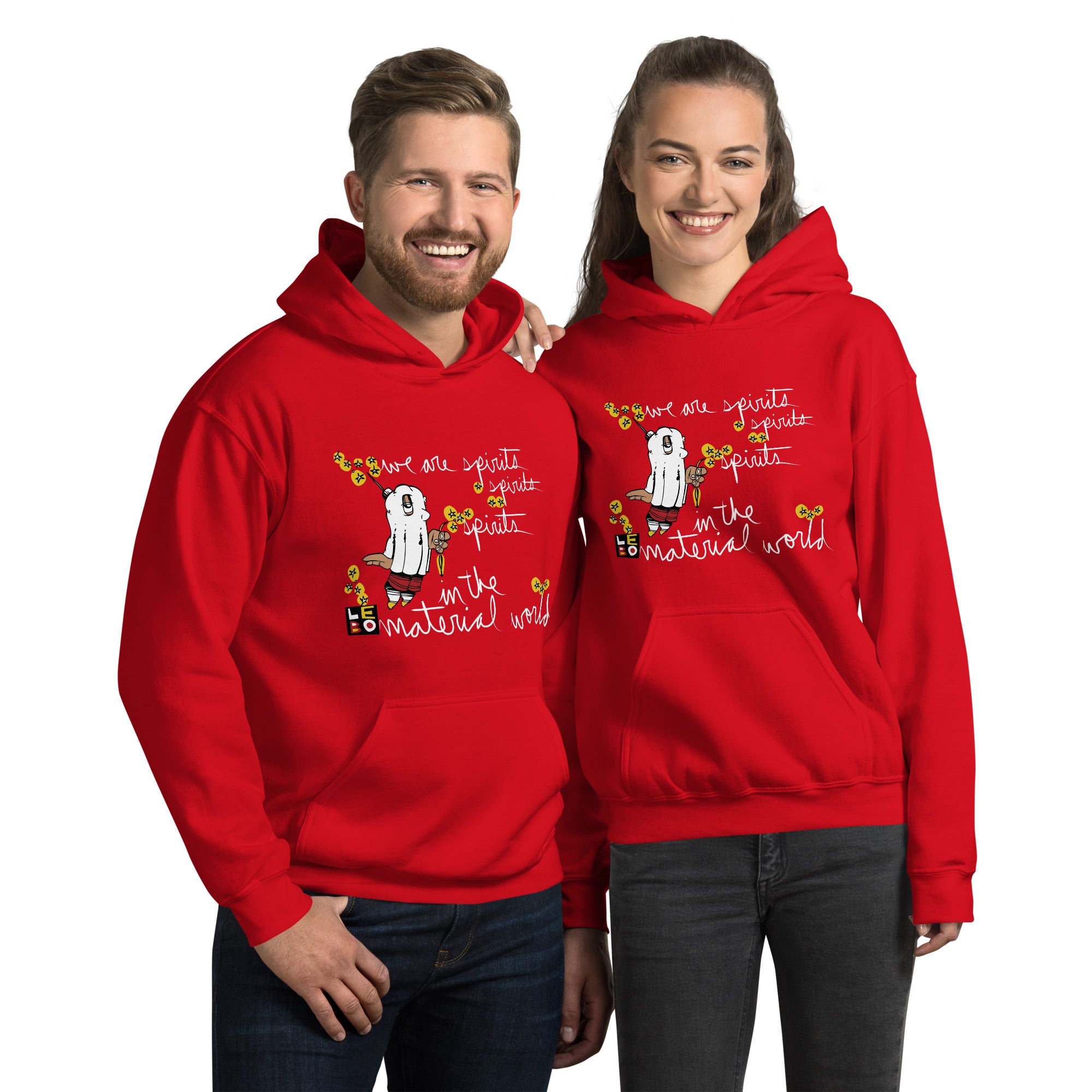 We Are Spirits in the Material World - Lebo Unisex Hoodie